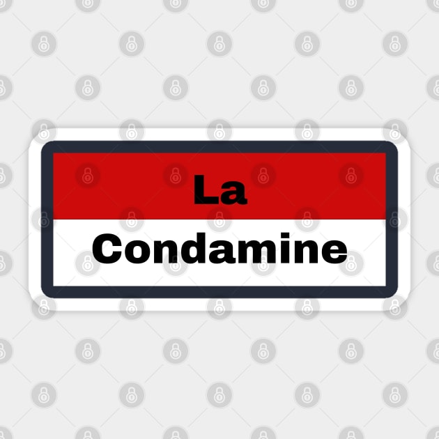 La Condamine City in Monaco Flag Sticker by aybe7elf